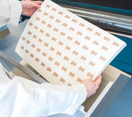 Quality check printed wafer paper