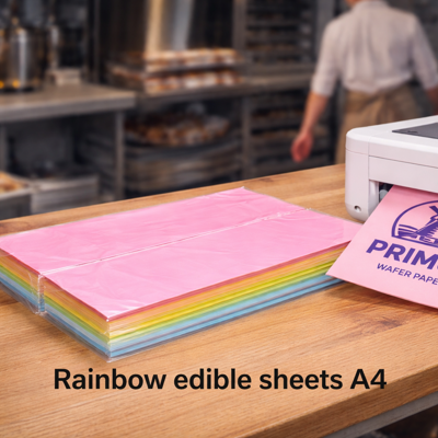 Rainbow Coloured A4 Sheets By Primus Wafer Paper