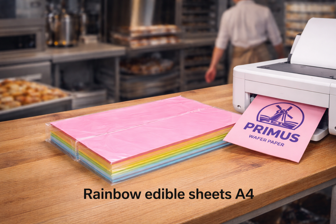 Rainbow Coloured A4 Sheets By Primus Wafer Paper
