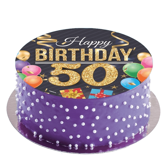 Happy Birthday Cake Edible Sheet